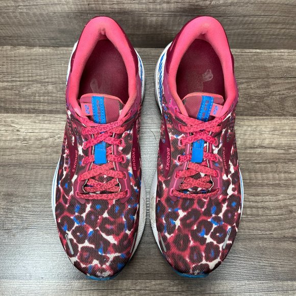 Brooks Adrenaline GTS 22 Pink Leopard Womens US Size 10 EUR 42 Running Shoes - Picture 7 of 15